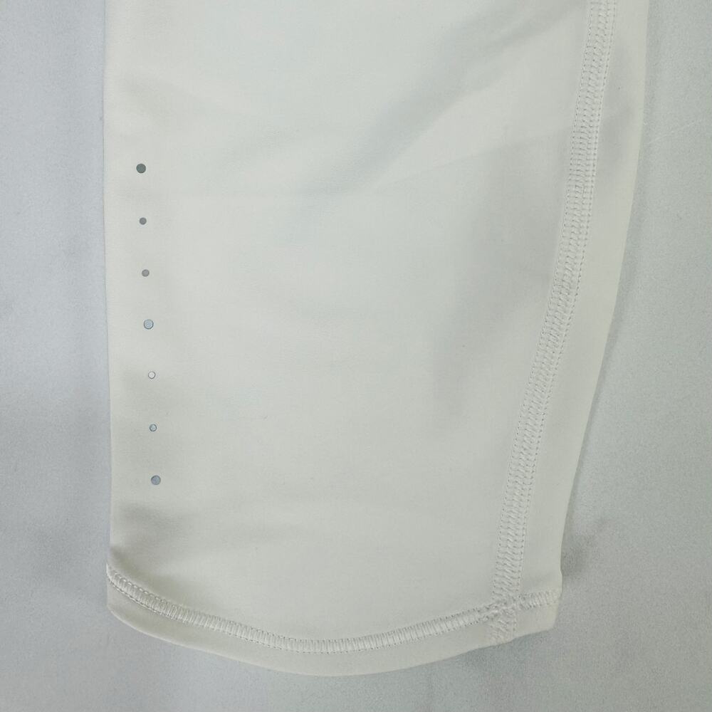 Athleta White Pace Setter 7/8 Leggings –Medium-Power Move Fabric Sporty Chic NWT - Picture 6 of 13